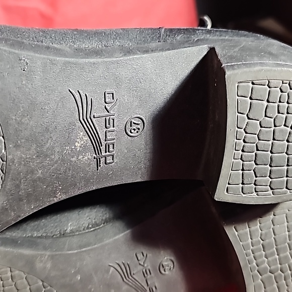 Dansko Cagney Black Leather Comfortable Ankle Booties 7-7.5US EUR37 - Picture 15 of 16